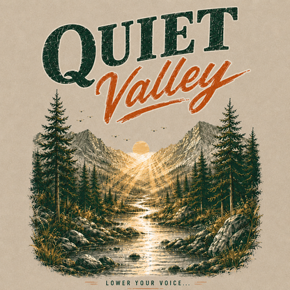Quiet Valley Between the Peaks Vintage Washed T-Shirt