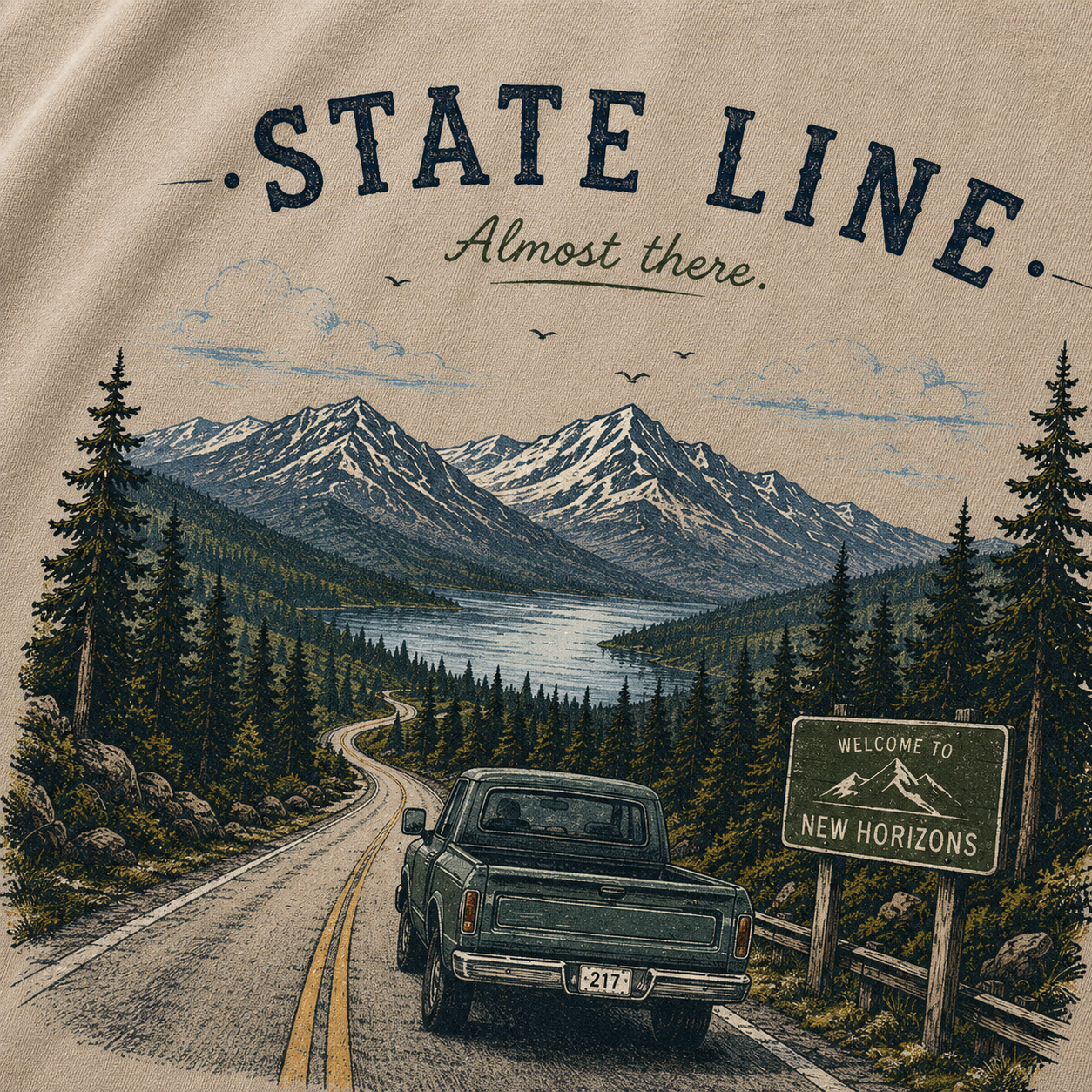Toward New Horizons Vintage Washed T-Shirt