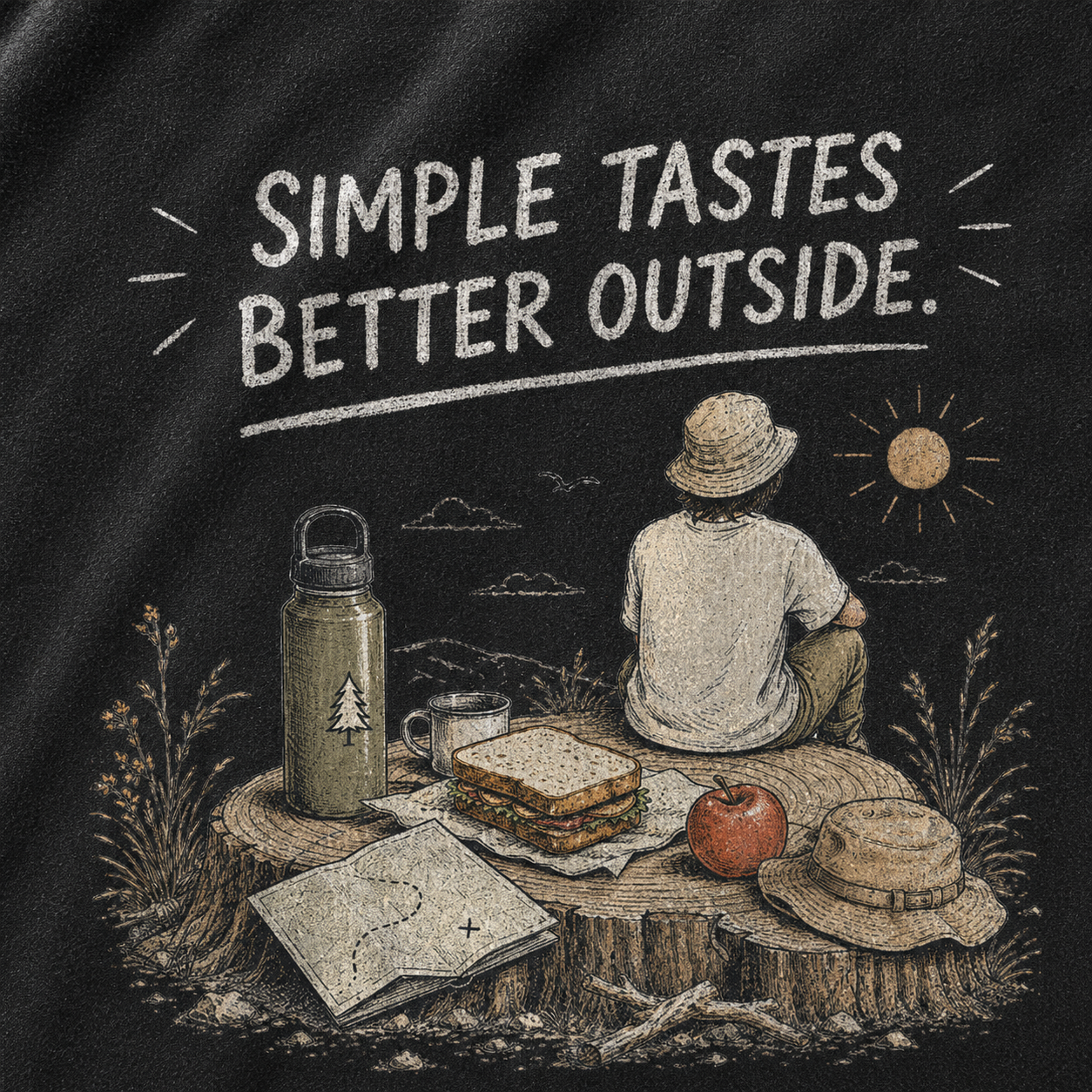 Picnic by the Lake Vintage Washed T-Shirt