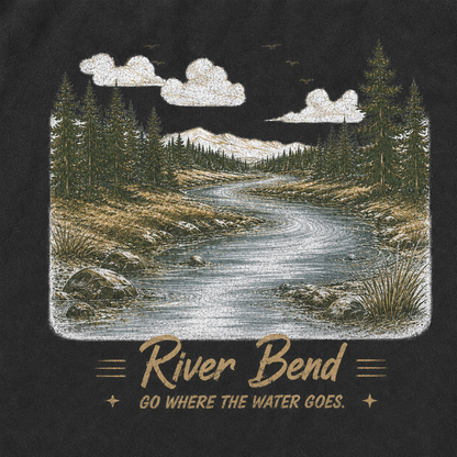 River Bend Through the Pines Vintage Washed T-Shirt