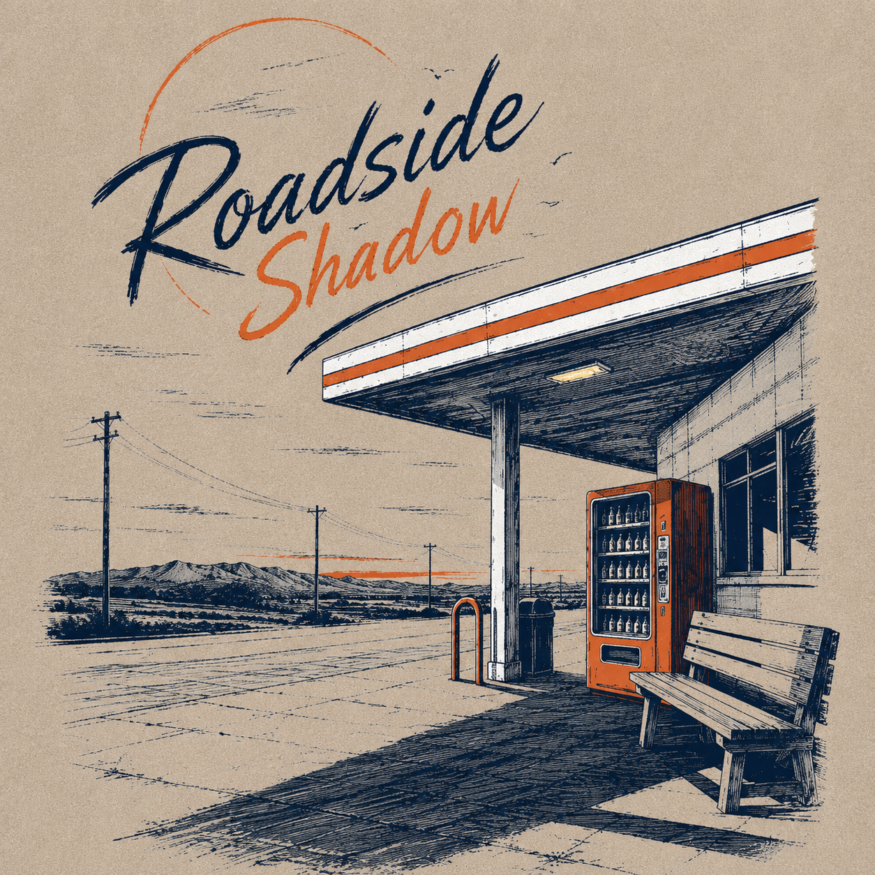 Roadside Shadow Vintage Washed T-Shirt