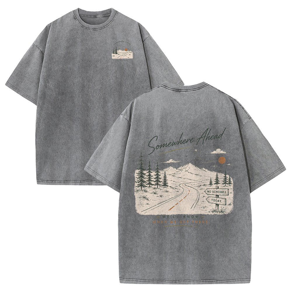 The Road to Somewhere Vintage Washed T-Shirt