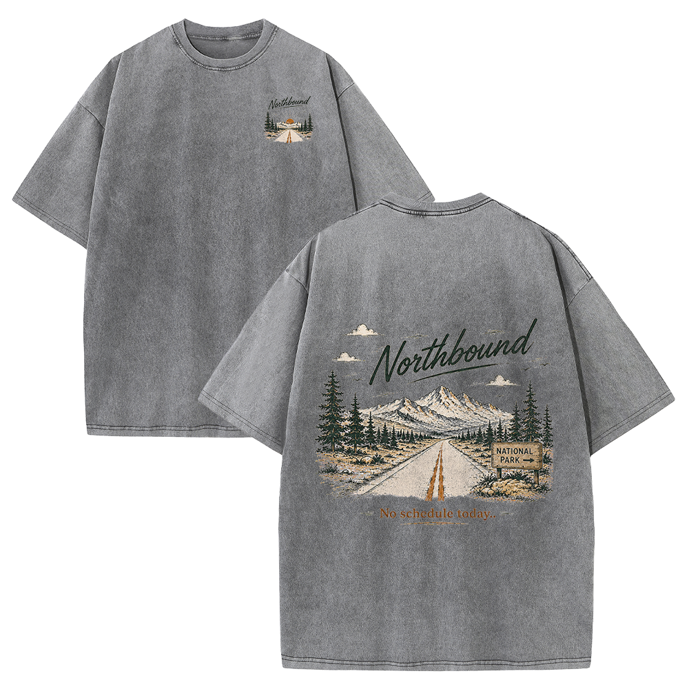 Northbound Through the National Parks Vintage Washed T-Shirt