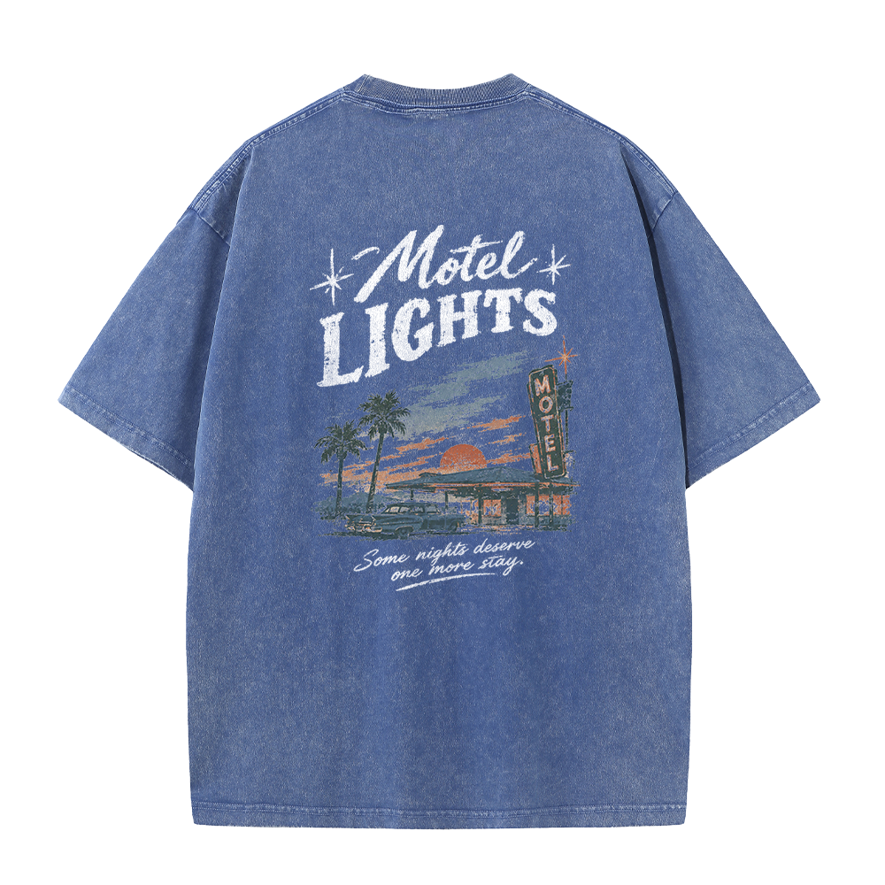 Sunset Motel Graphic Vintage Washed T-Shirt