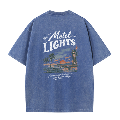 Sunset Motel Graphic Vintage Washed T-Shirt