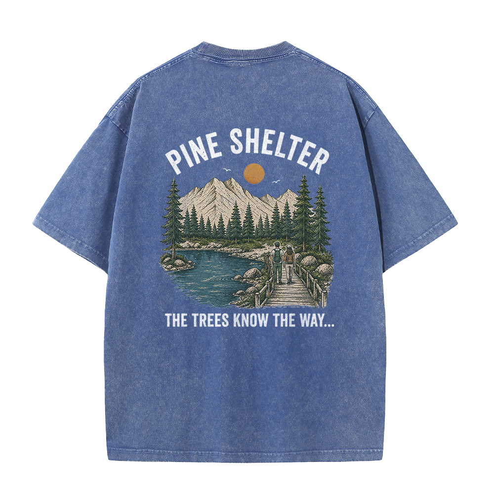 Where the Trail Leads Vintage Washed T-Shirt