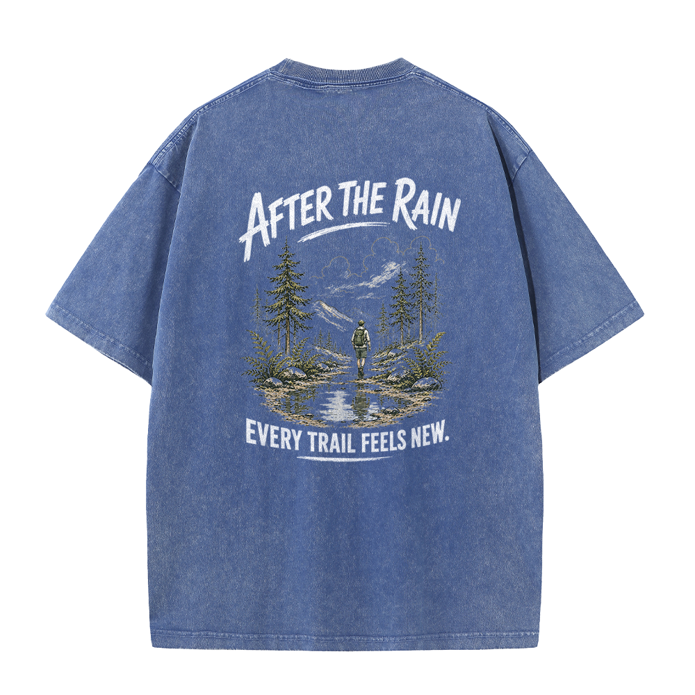 Vintage-T-Shirt „Trail After Rain“