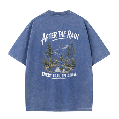 Vintage-T-Shirt „Trail After Rain“