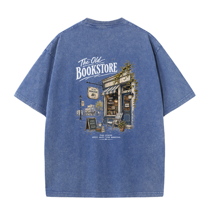 Books & Memories Graphic Vintage Washed T-Shirt