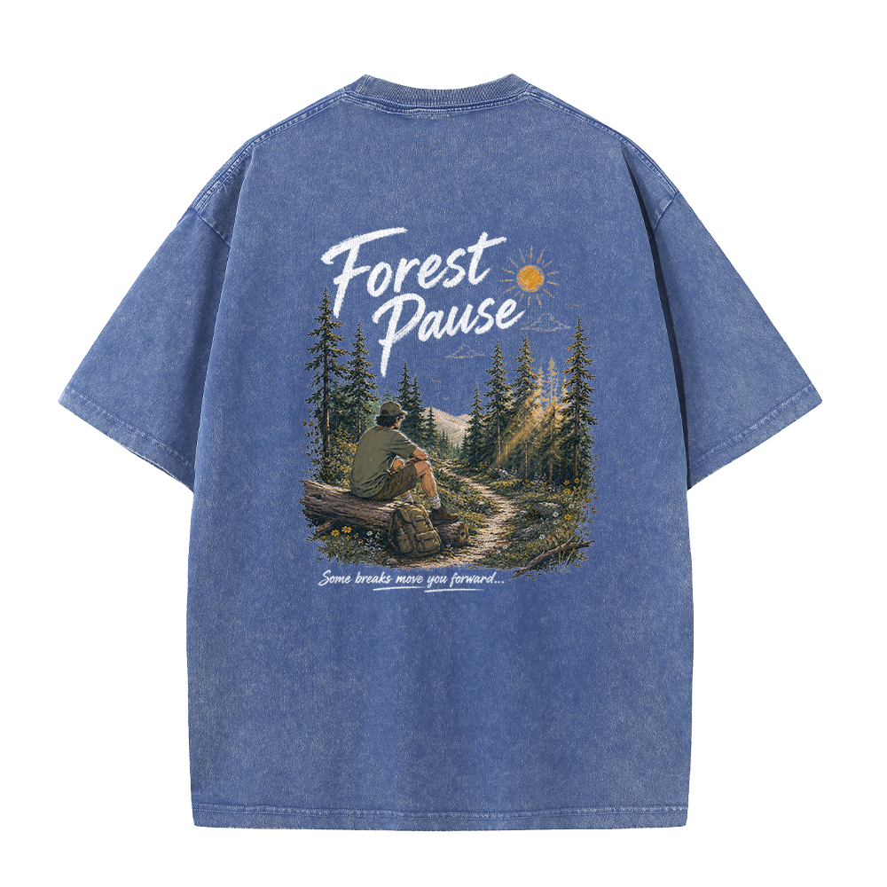 Forest Pause Vintage Washed T-Shirt