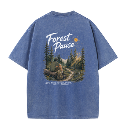 Forest Pause Vintage Washed T-Shirt