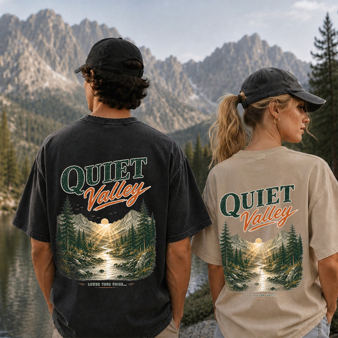 Quiet Valley Between the Peaks Vintage Washed T-Shirt