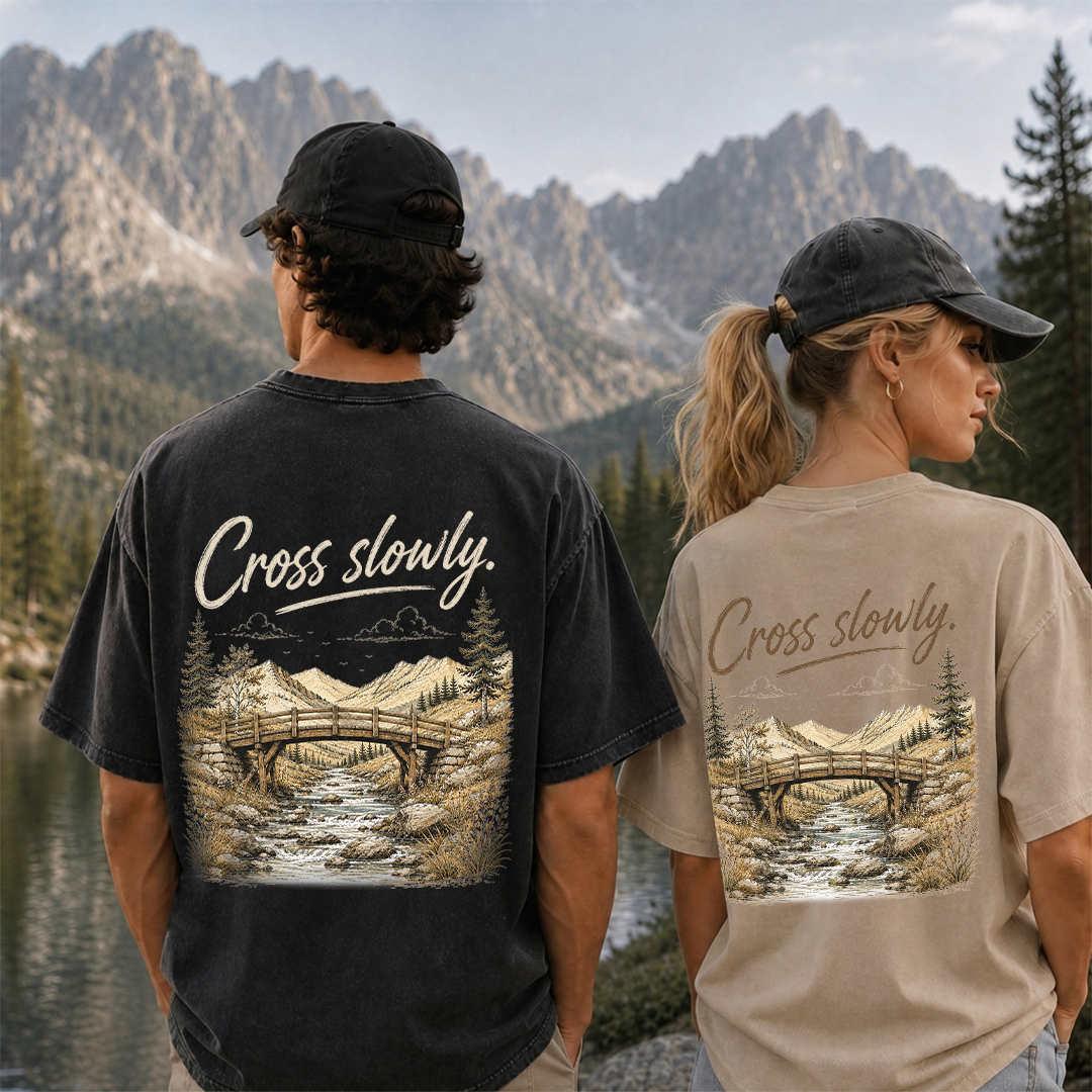 Cross Slowly Vintage Washed T-Shirt