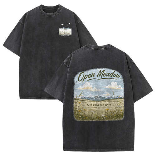 Open Meadow at Daybreak Vintage Washed T-Shirt