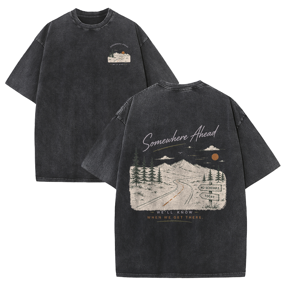 The Road to Somewhere Vintage Washed T-Shirt