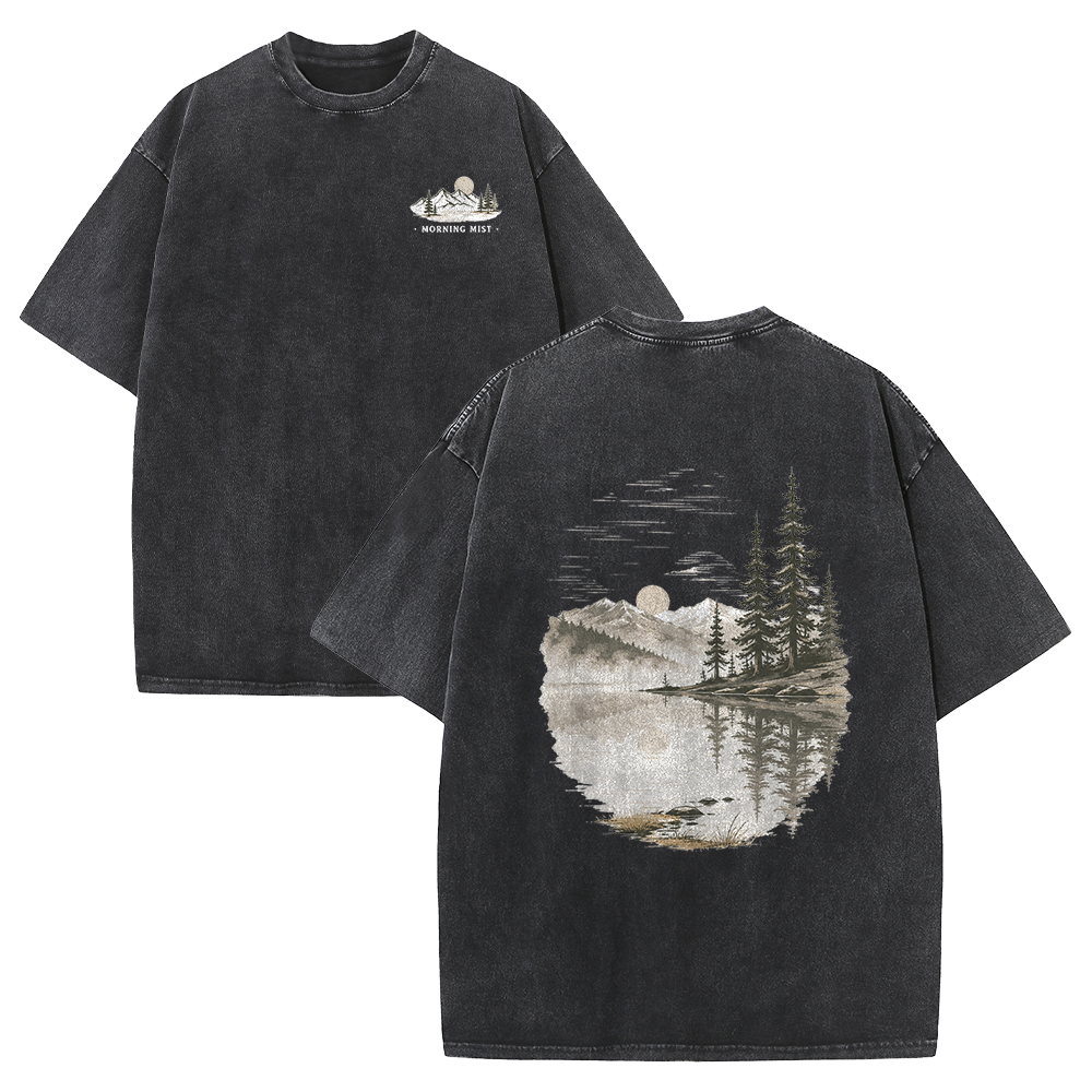 Morning Mist Lakeside Vintage Washed T-Shirt