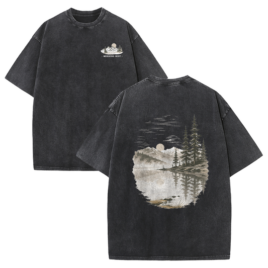 Morning Mist Lakeside Vintage Washed T-Shirt