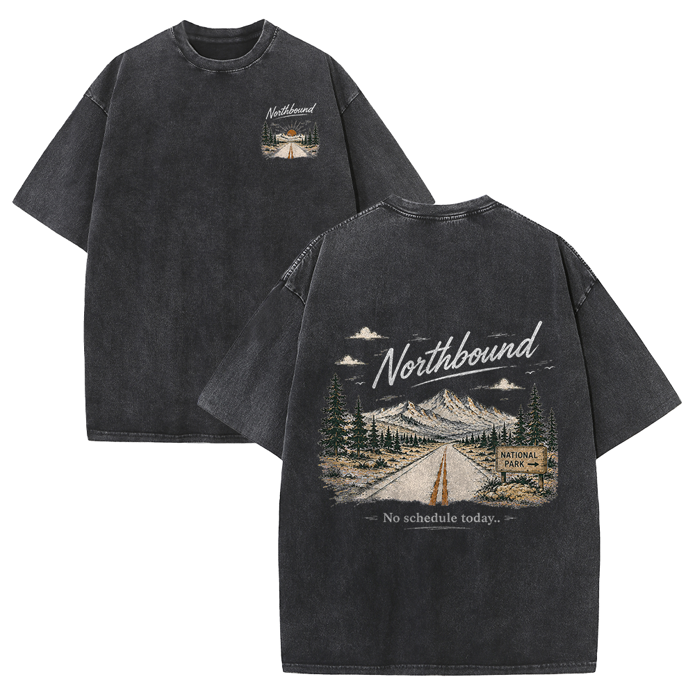 Northbound Through the National Parks Vintage Washed T-Shirt