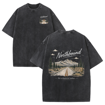 Northbound Through the National Parks Vintage Washed T-Shirt