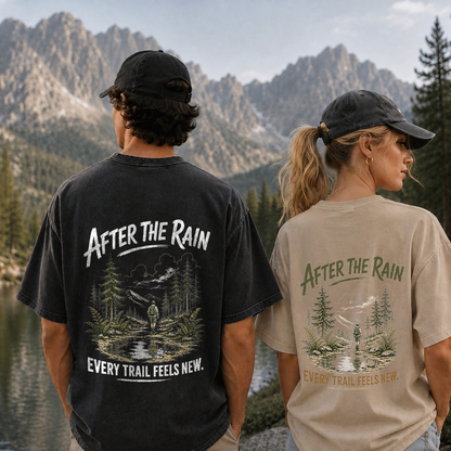 Vintage-T-Shirt „Trail After Rain“