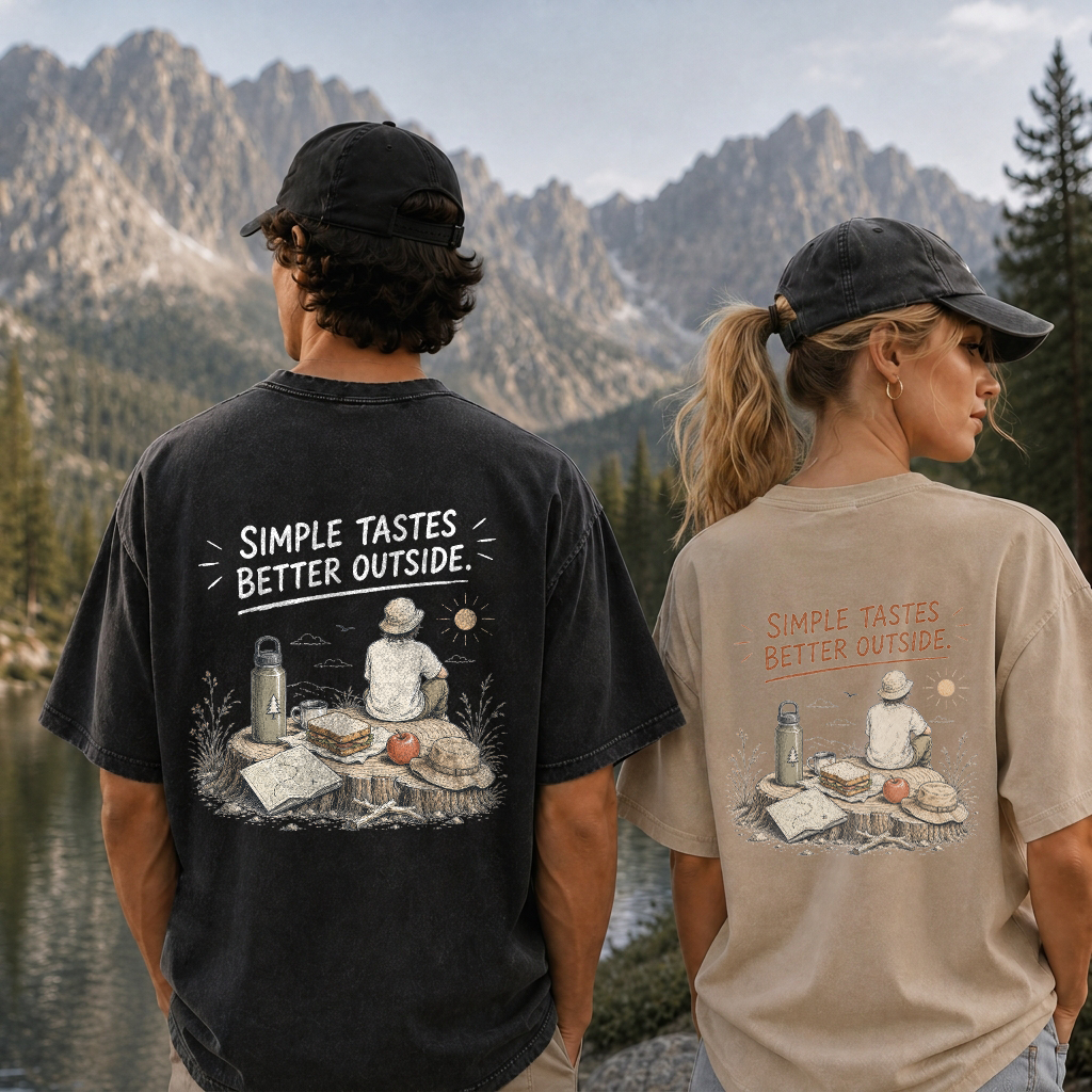 Picnic by the Lake Vintage Washed T-Shirt