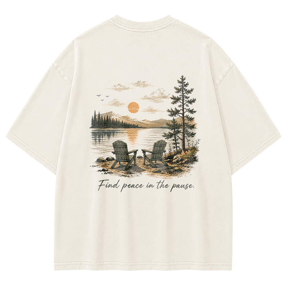 Peace in the Pause Vintage Washed T-Shirt