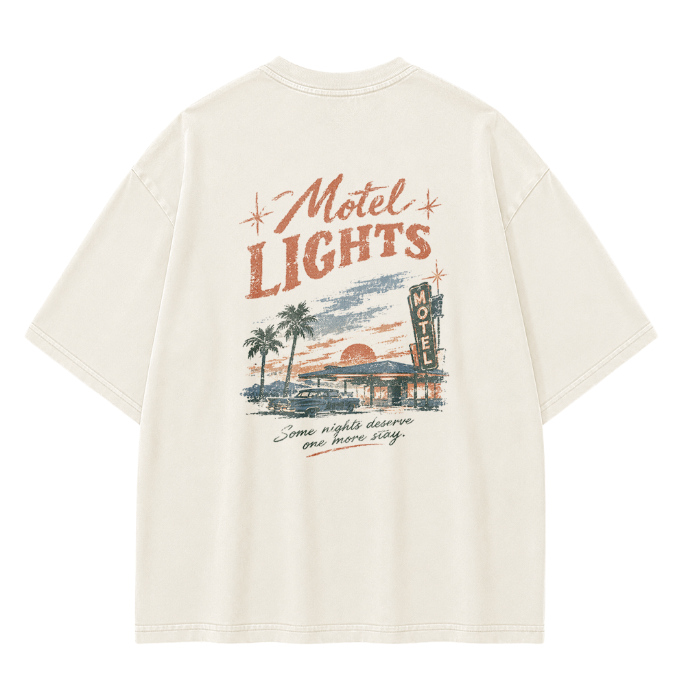 Sunset Motel Graphic Vintage Washed T-Shirt