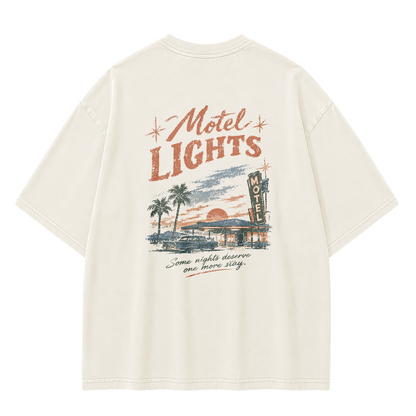 Sunset Motel Graphic Vintage Washed T-Shirt