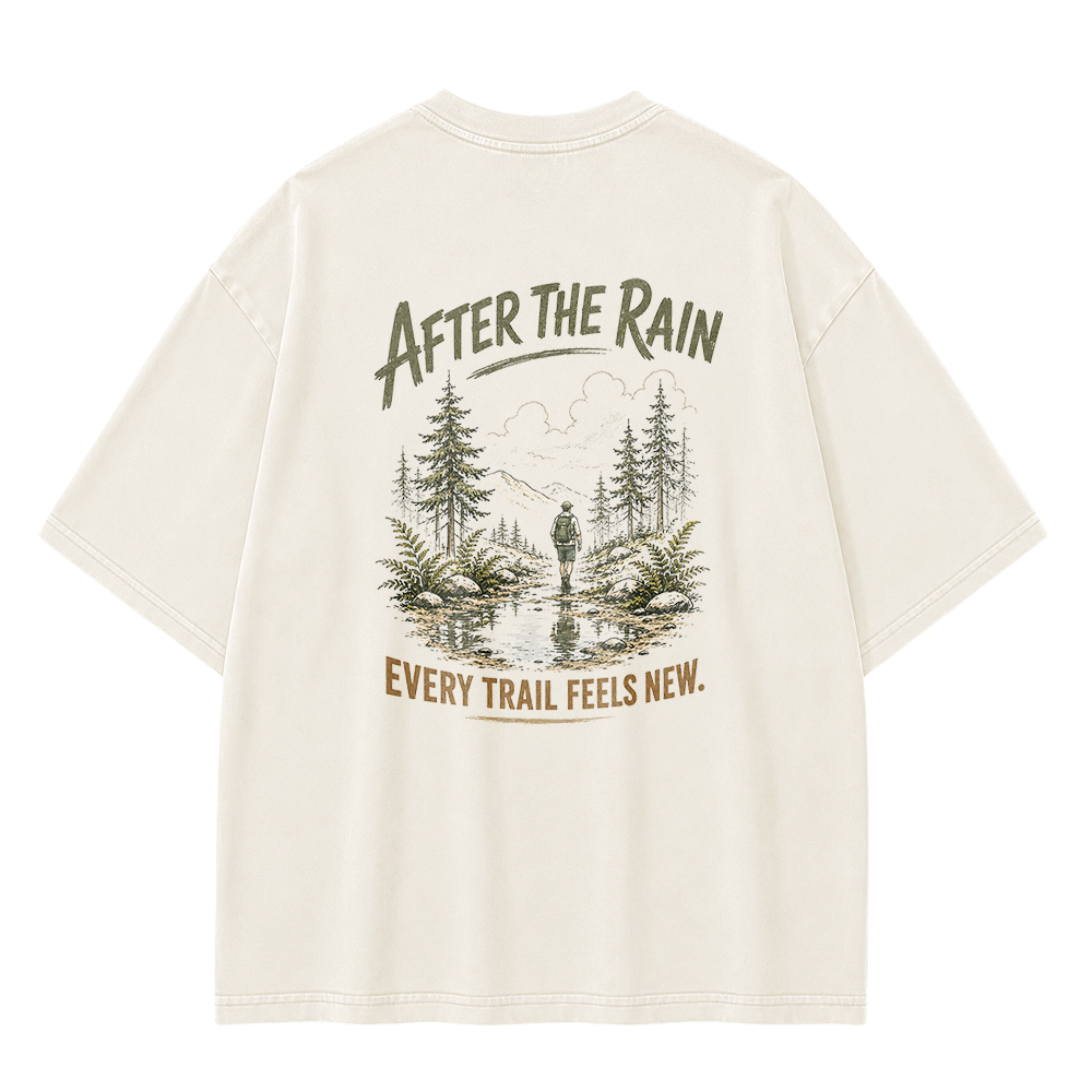 Vintage-T-Shirt „Trail After Rain“