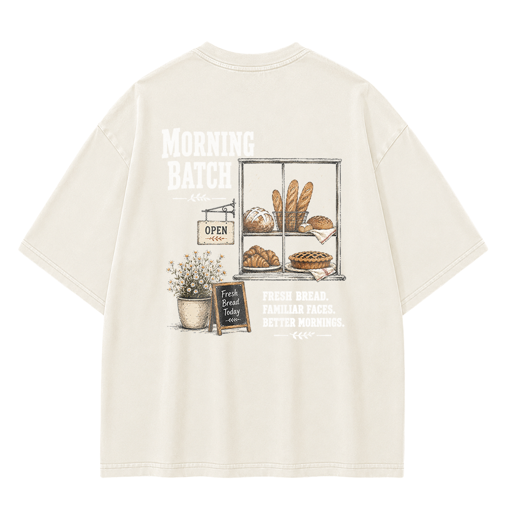 The Morning Bakery Graphic Vintage Washed T-Shirt