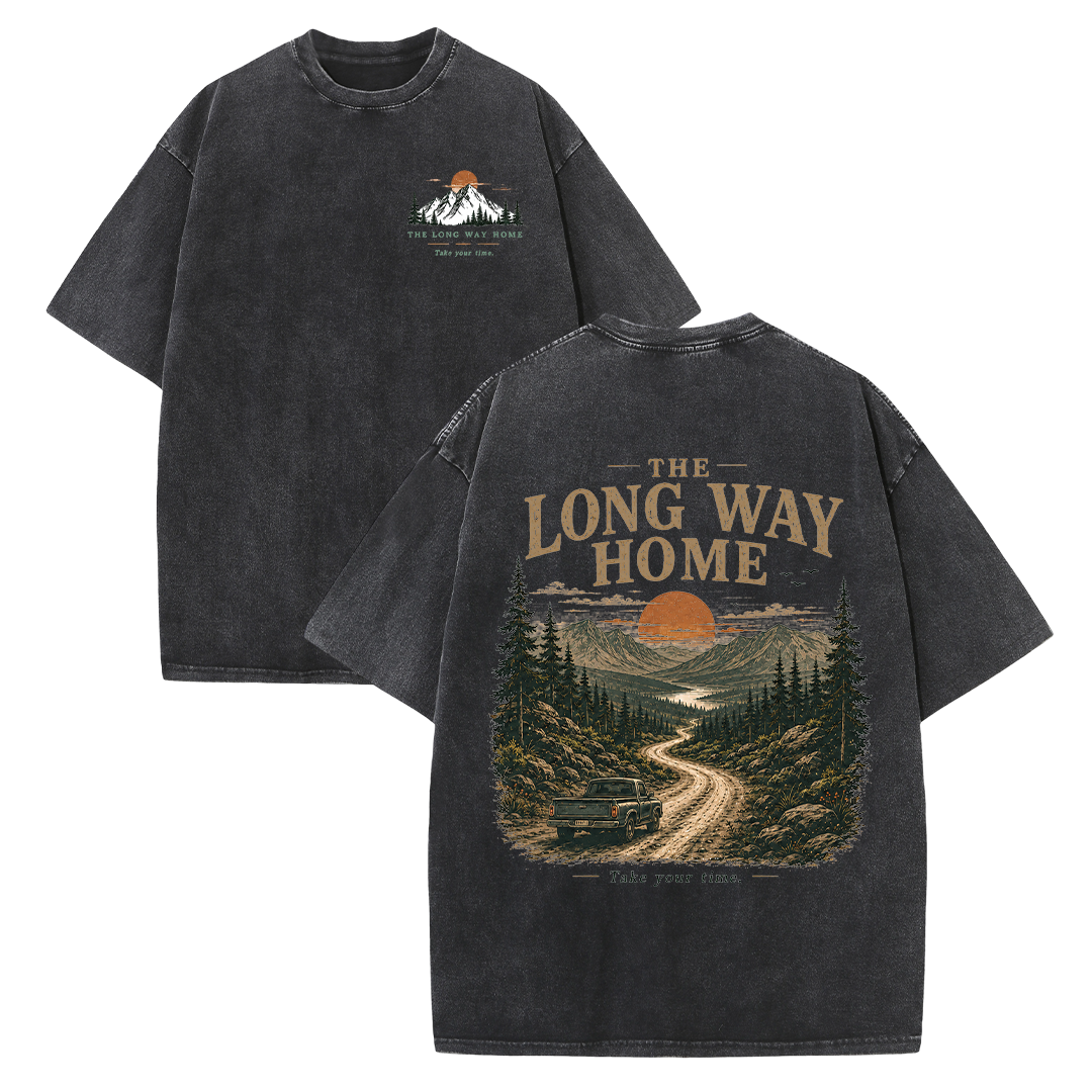 The Long Way Home Vintage Washed T-Shirt