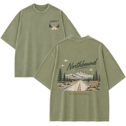 Northbound Through the National Parks Vintage Washed T-Shirt