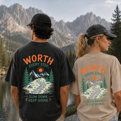 Mountain Steps Vintage Washed T-Shirt