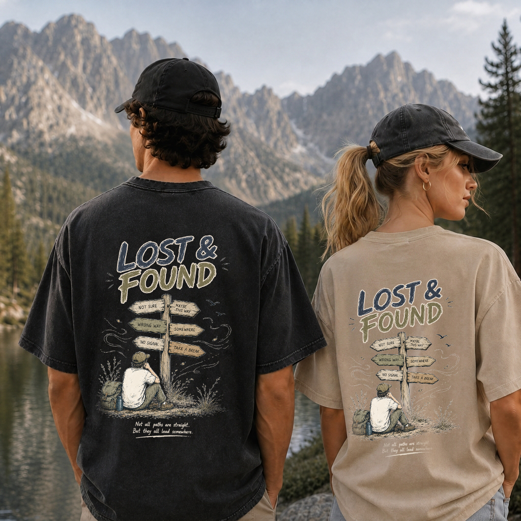Vintage-T-Shirt "Finding Direction"