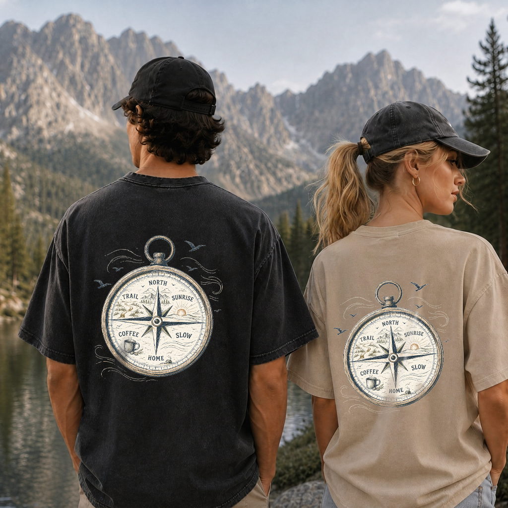 Trail Compass Vintage Washed T-Shirt