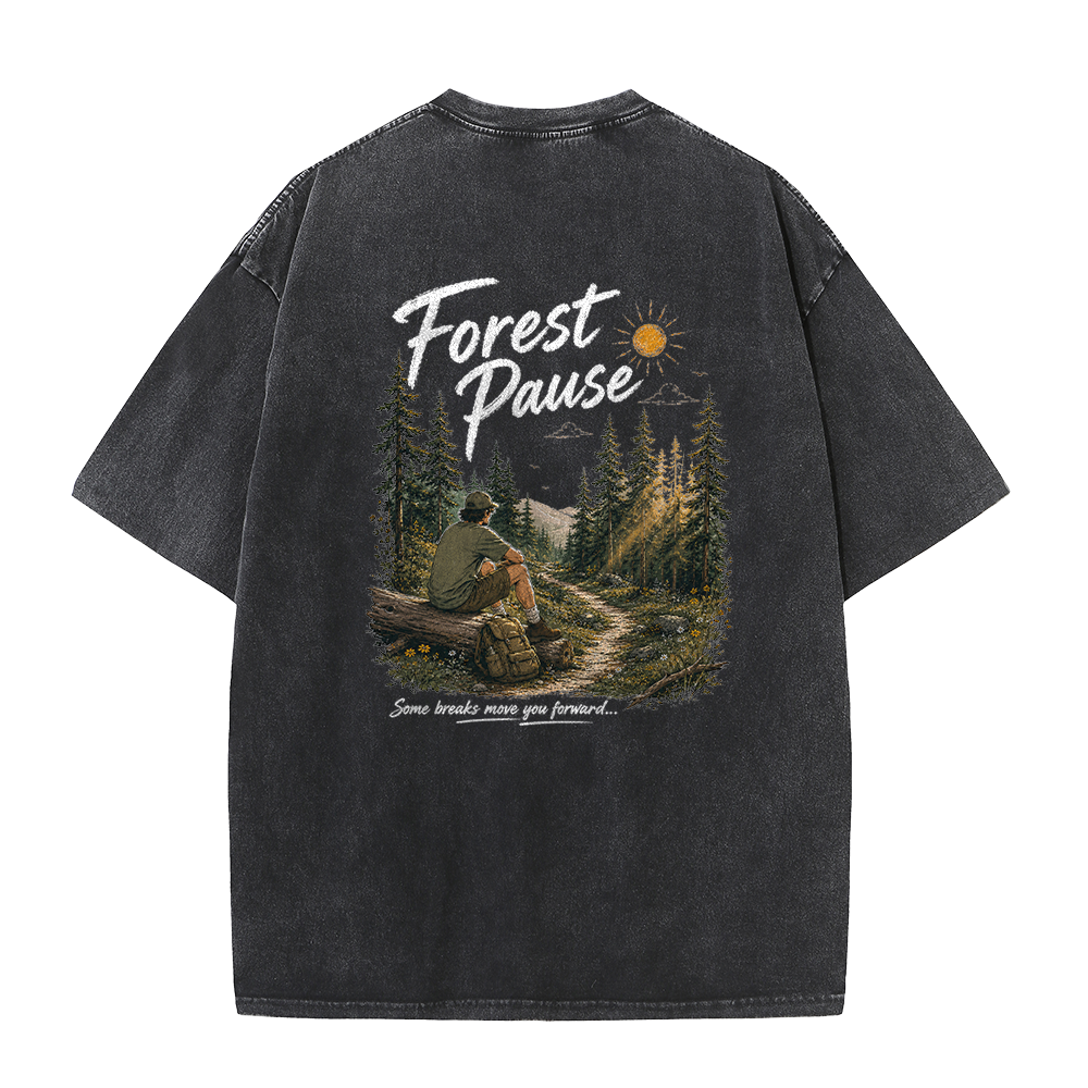 Forest Pause Vintage Washed T-Shirt
