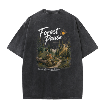 Forest Pause Vintage Washed T-Shirt