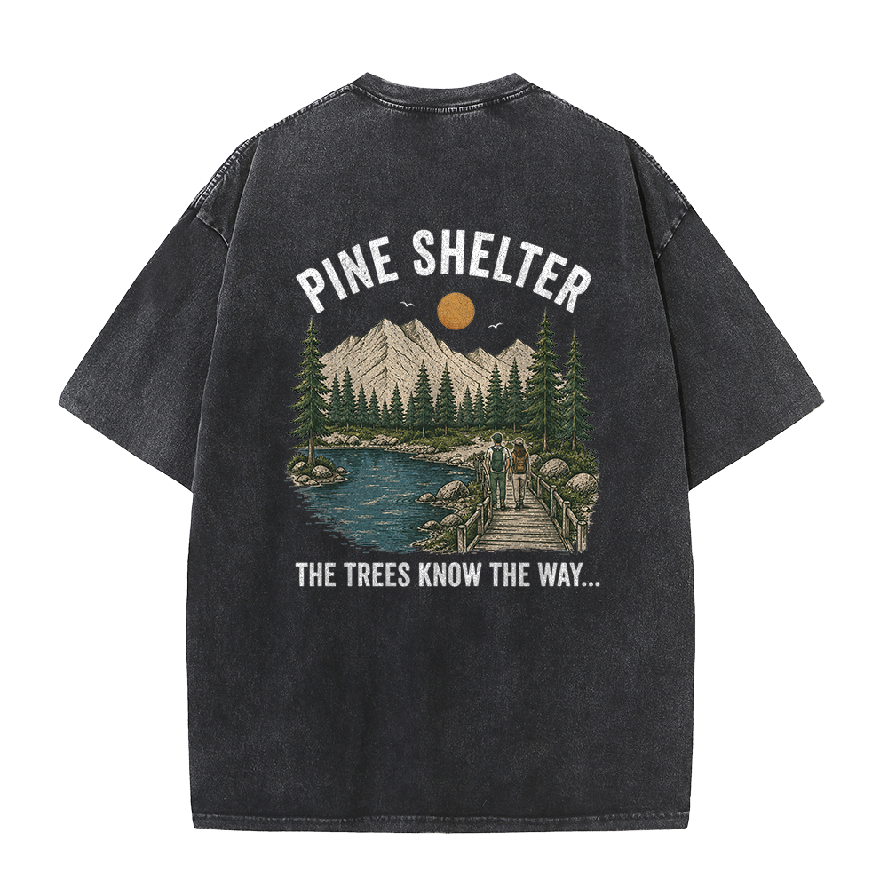 Where the Trail Leads Vintage Washed T-Shirt