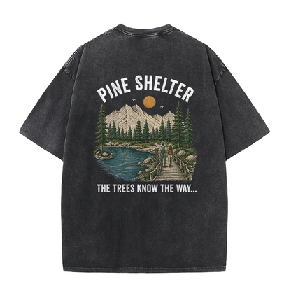 Where the Trail Leads Vintage Washed T-Shirt