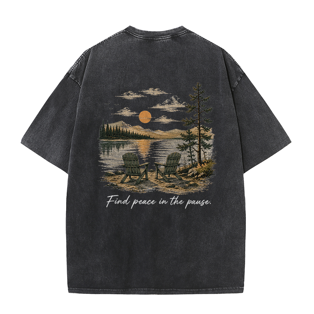 Peace in the Pause Vintage Washed T-Shirt