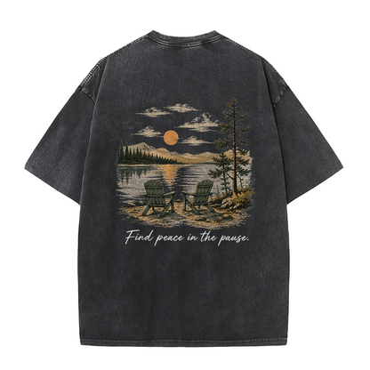 Peace in the Pause Vintage Washed T-Shirt