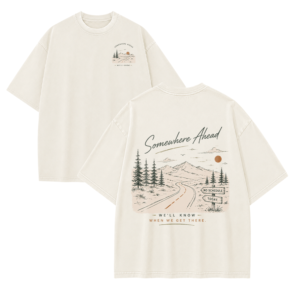 The Road to Somewhere Vintage Washed T-Shirt