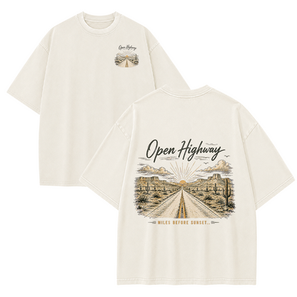 The Open Road Ahead Vintage Washed T-Shirt