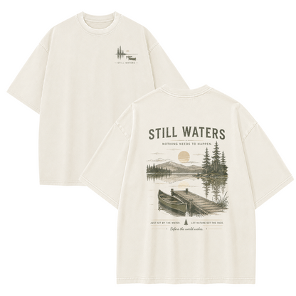 Still Waters by the Lakeside Vintage Washed T-Shirt