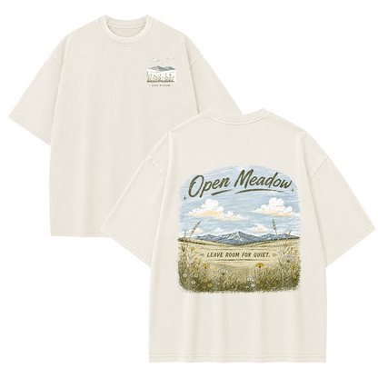 Open Meadow at Daybreak Vintage Washed T-Shirt