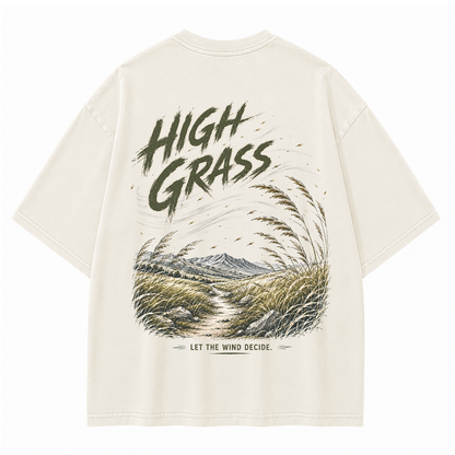 High Grass Across Quiet Fields Vintage Washed T-Shirt