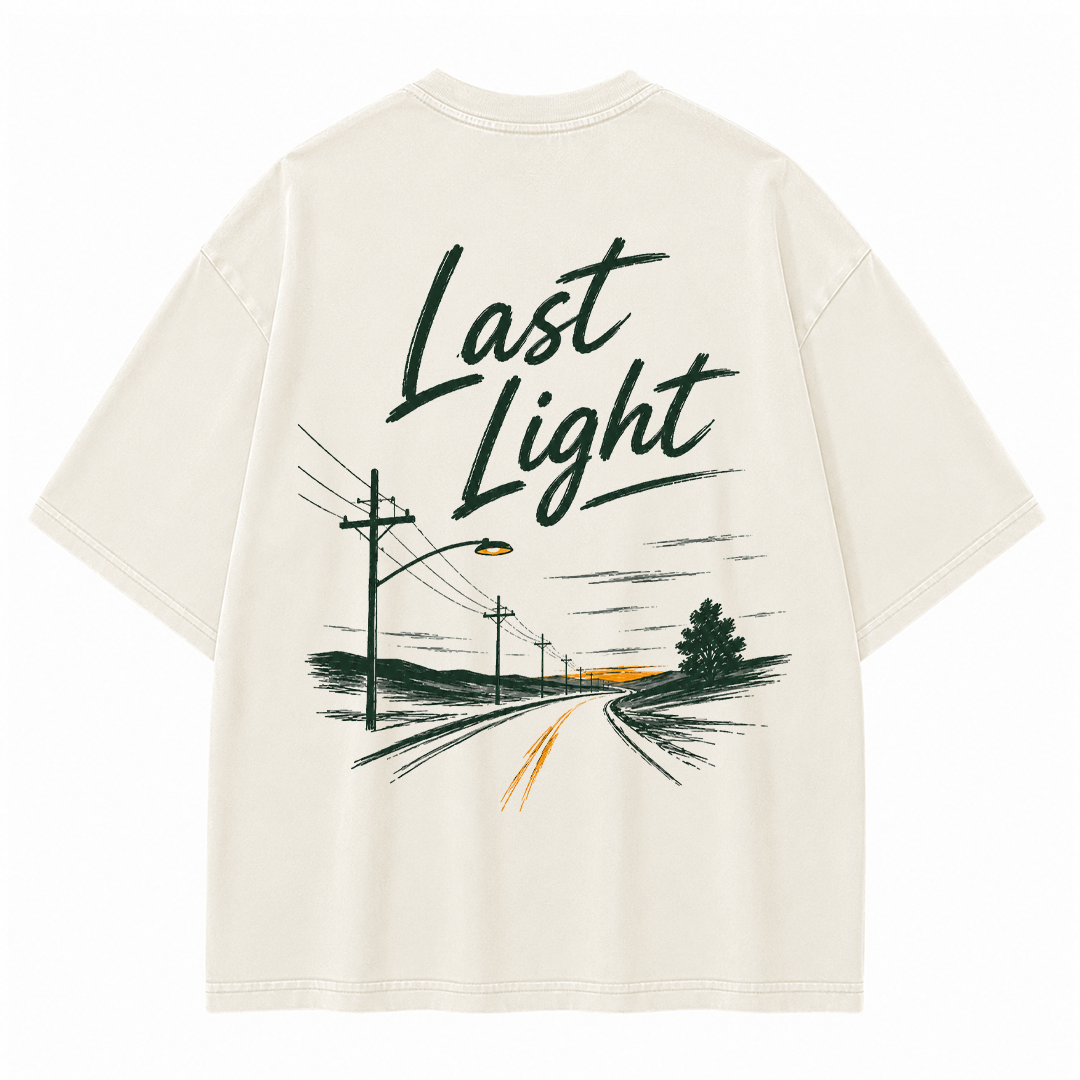 Last Light Country Road Vintage Washed T-Shirt