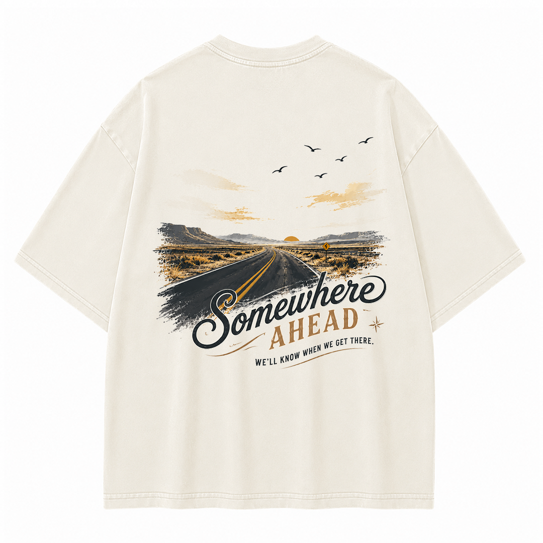Somewhere Ahead Open Road Vintage Washed T-Shirt
