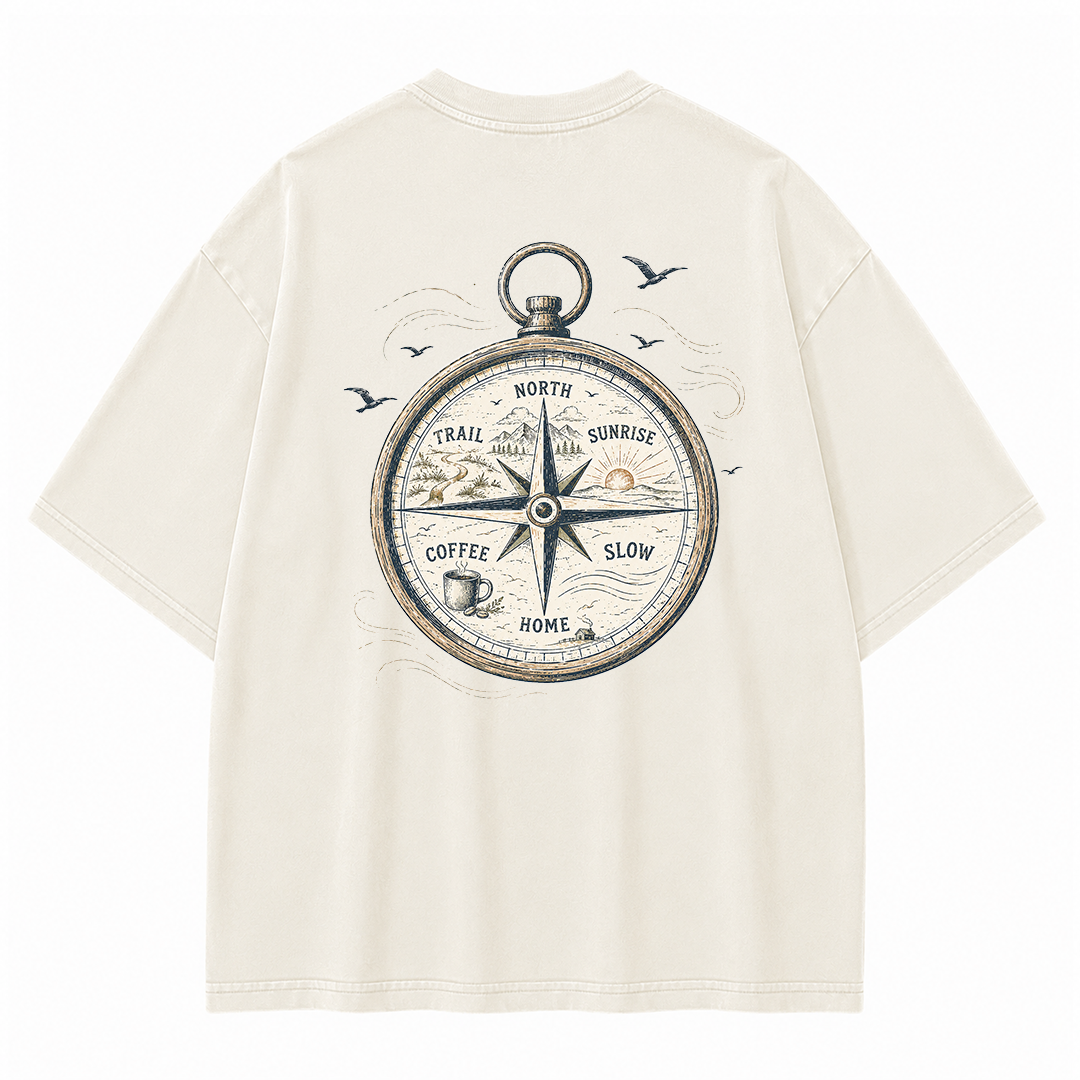 Trail Compass Vintage Washed T-Shirt