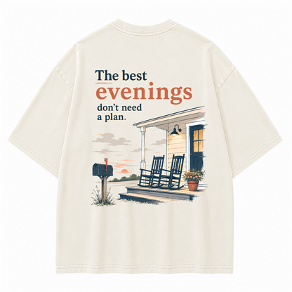 Home at Sunset Graphic Vintage Washed T-Shirt